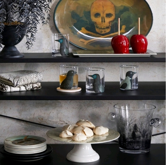 NWT Limited Edition John Derian 2024 Halloween Spider&Web Melamine Dessert Stand - Picture 4 of 4